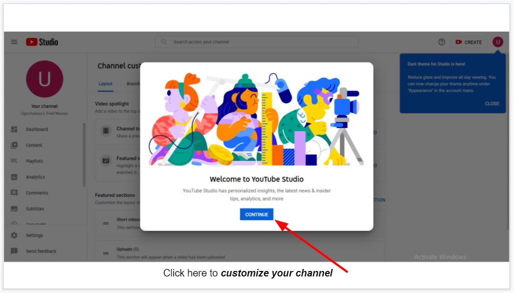 How to customize your YouTube channel